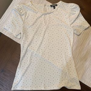 E X P R E S S - Black polka dot blouse
